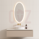 450x900mm Oval Backlit LED Mirror Touch Sensor Switch