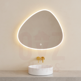 900x700mm Irregular Oval Frontlit LED Mirror Touch Sensor Switch