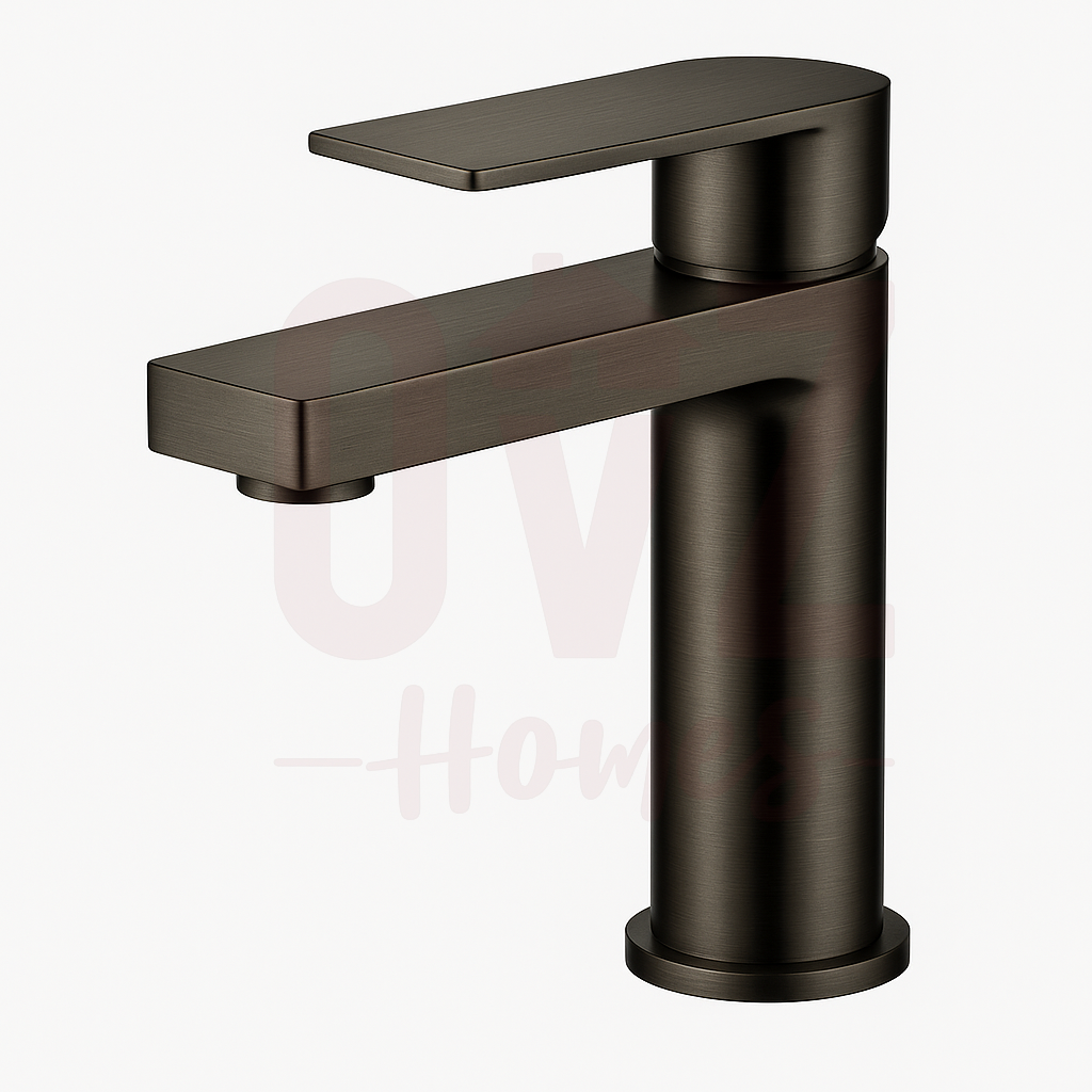 Bathroom Soft Square Solid Brass Basin Mixer Tap Vanity Tap Available In Colors Lead-free copper