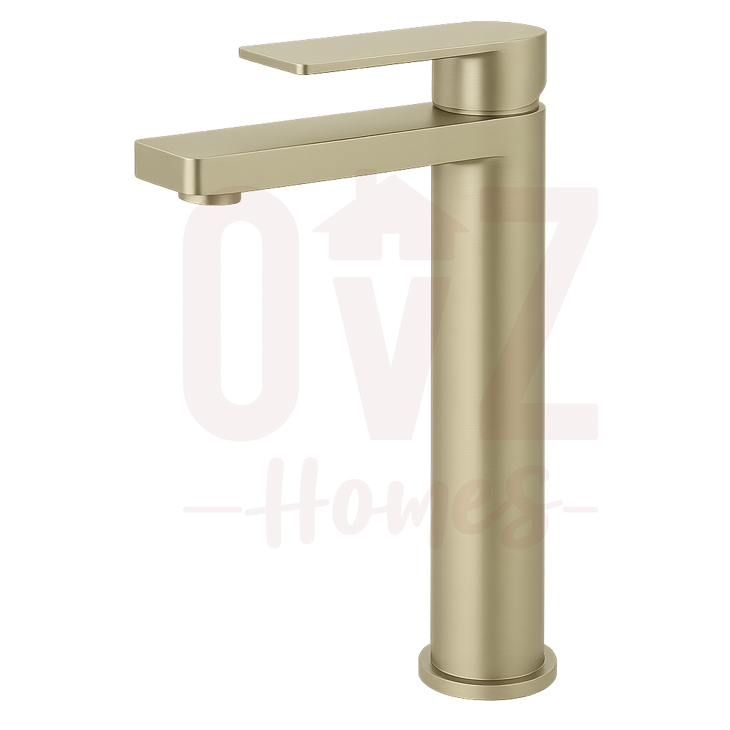 Square Brass Tall Basin Mixer Bathroom Vanity Tap Available in Various Colors Lead-free copper