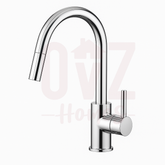 Brass Round Pull Out Sink Mixer Tap with 360° Swivel Variant Colour Available Lead-free copper