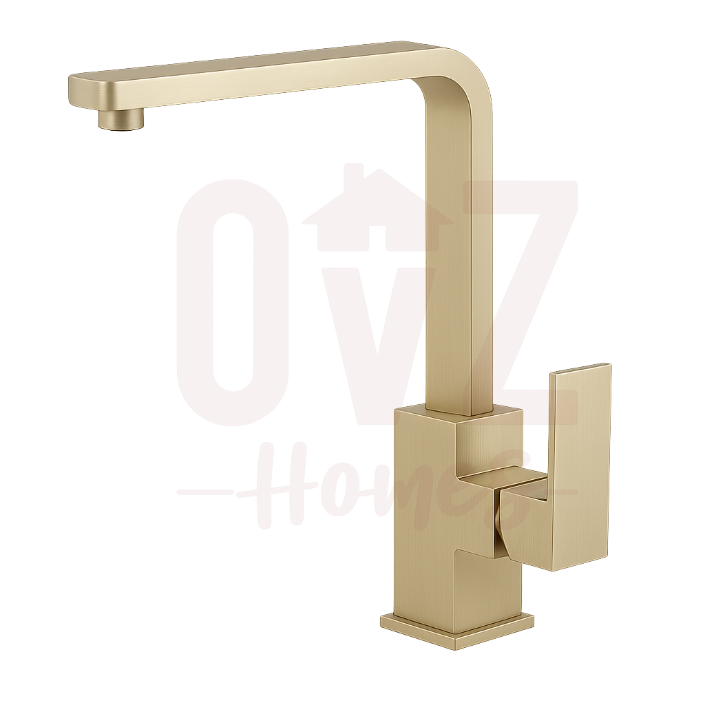 Swivel Sink Mixer Slim Rectangle Handle Variant Colour Available Lead-free copper