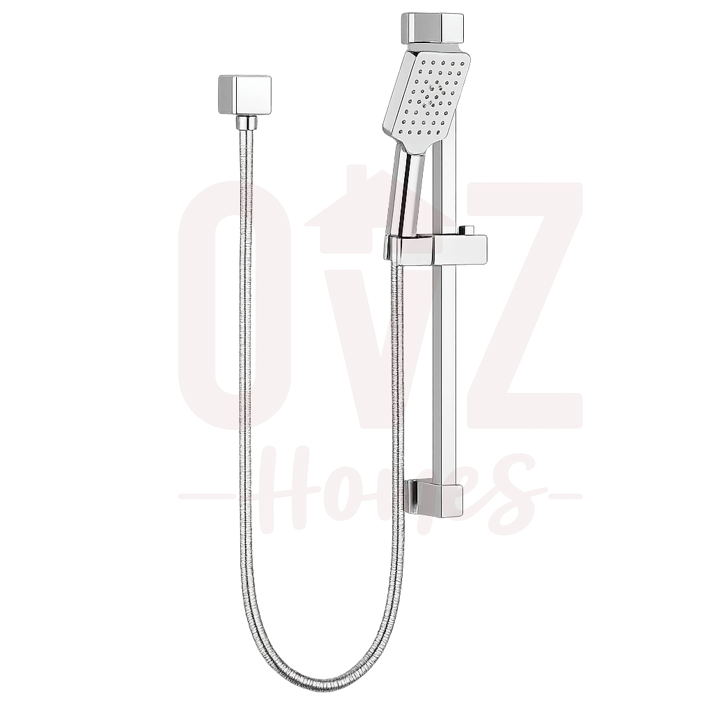 Square 3 Functions Handheld Shower with Wall Bracket Set Variant Colour Available Lead-free copper