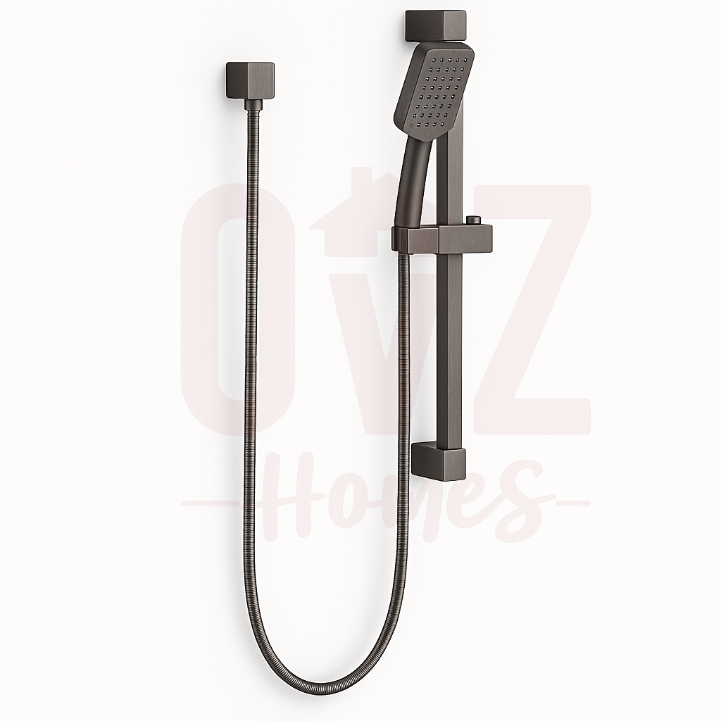 Square 3 Functions Handheld Shower with Wall Bracket Set Variant Colour Available Lead-free copper