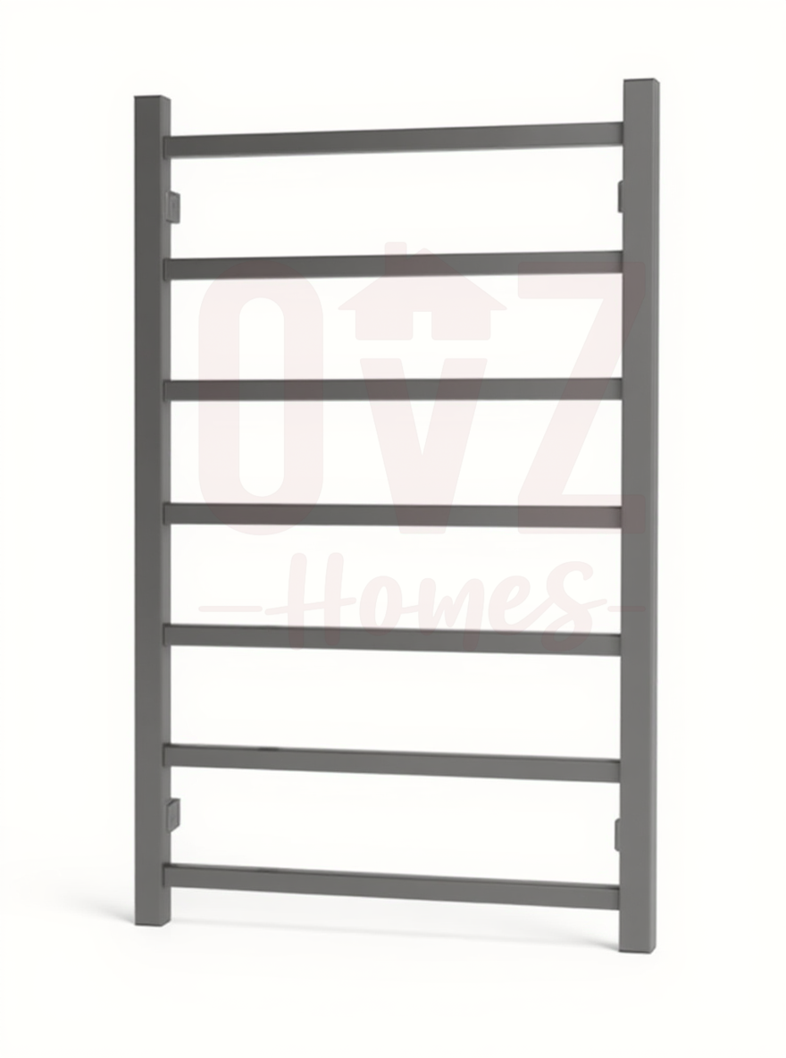 Square Electric Heated Towel Rack 7 Bars Variant Colour Available