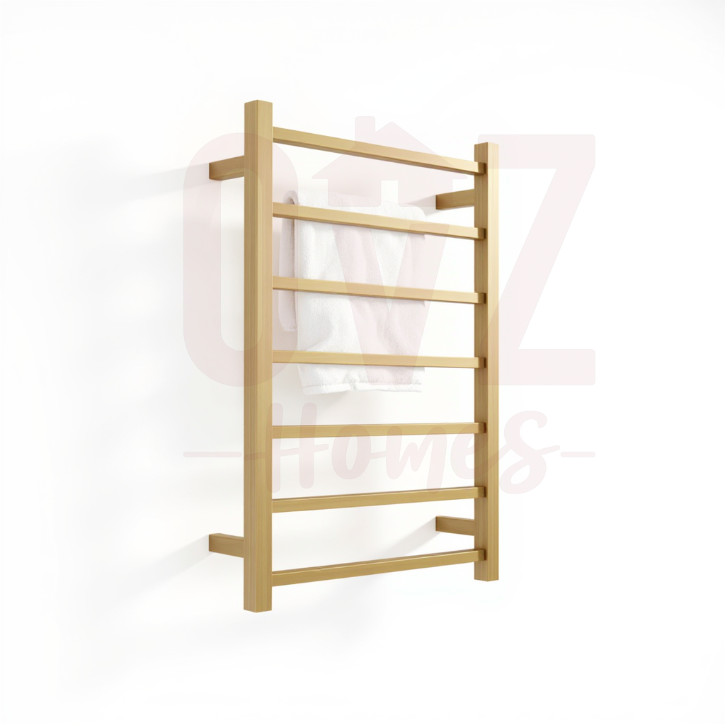 Square Electric Heated Towel Rack 7 Bars Variant Colour Available