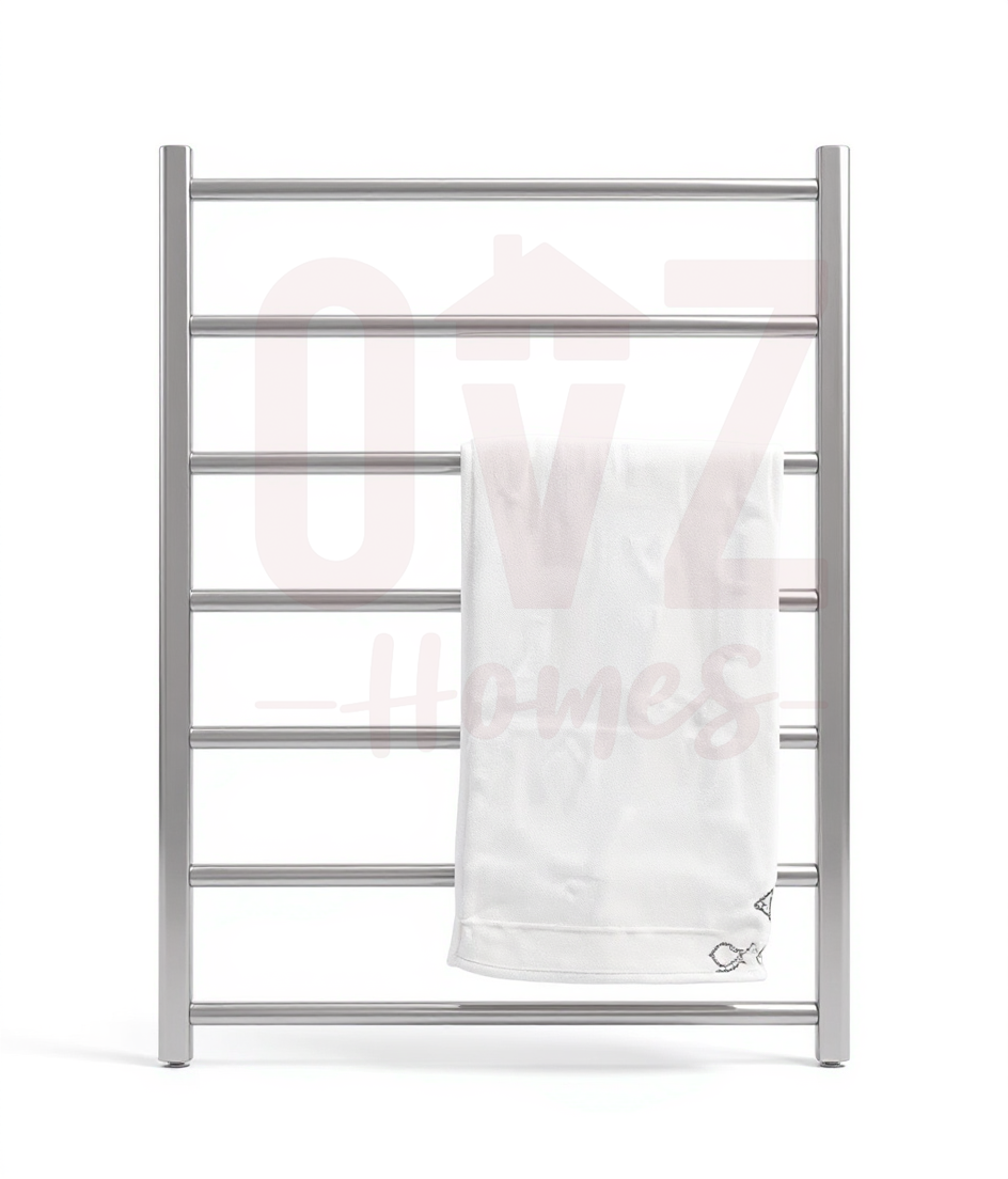 Square Electric Heated Towel Rack 7 Bars Variant Colour Available