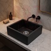 430*450*235mm Black Granite Quartz Stone Kitchen/Laundry Sink Single Bowl Top/Under Mount