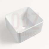 508x457x254mm Gloss White  Fireclay Farmhouse Sink Single Bowl Kitchen Laundry Sink