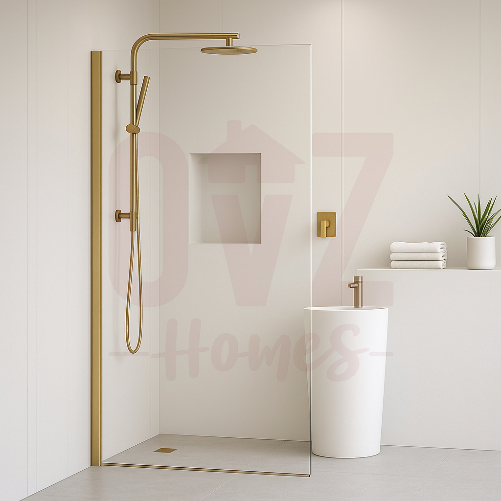 800/900/1000/1200x2000mm Frameless Walk In Shower Screen Single Fixed Panel