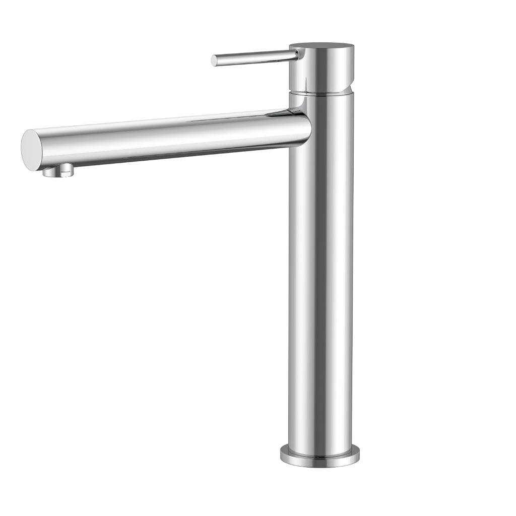 Calla Tall Rounded Square Bathroom Basin Mixer Tap