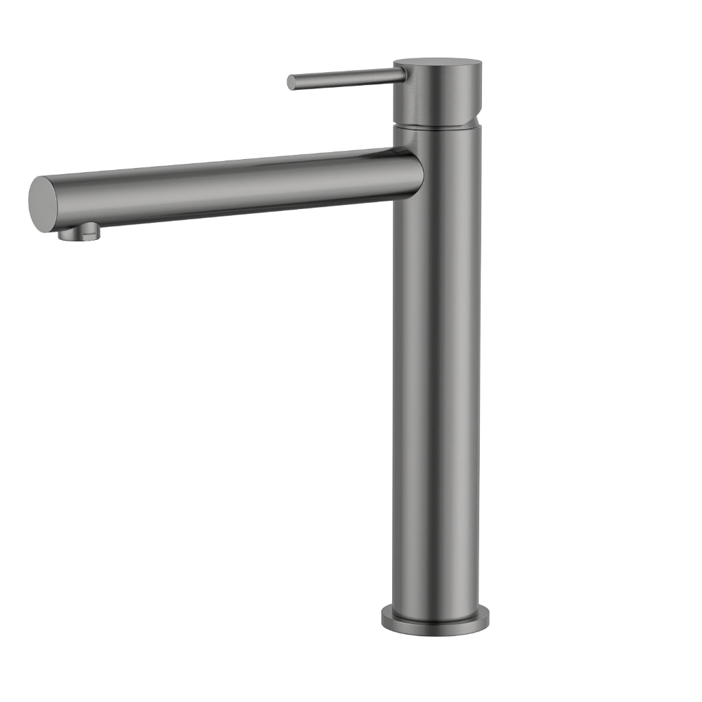 Calla Tall Rounded Square Bathroom Basin Mixer Tap