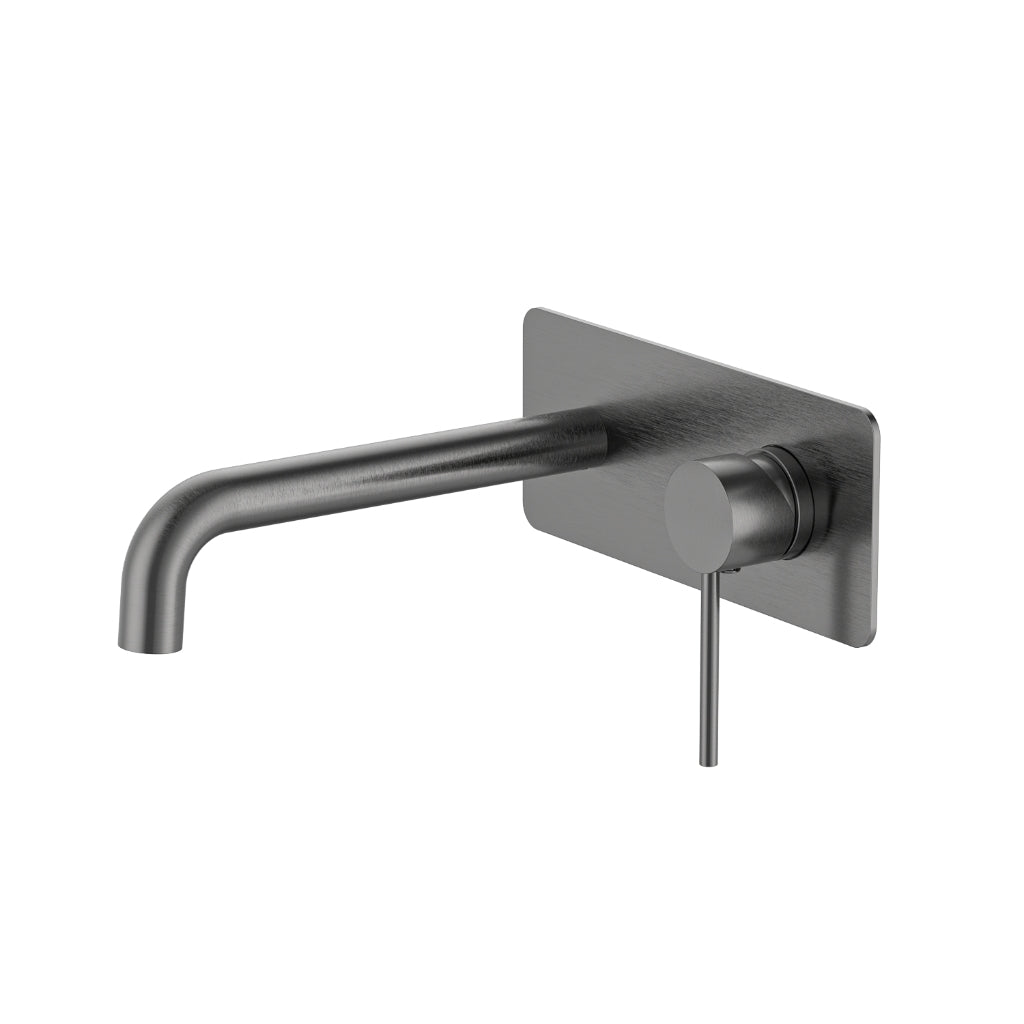 Calla Round Wall Basin/Bath Wall Mixer with Wall Plate