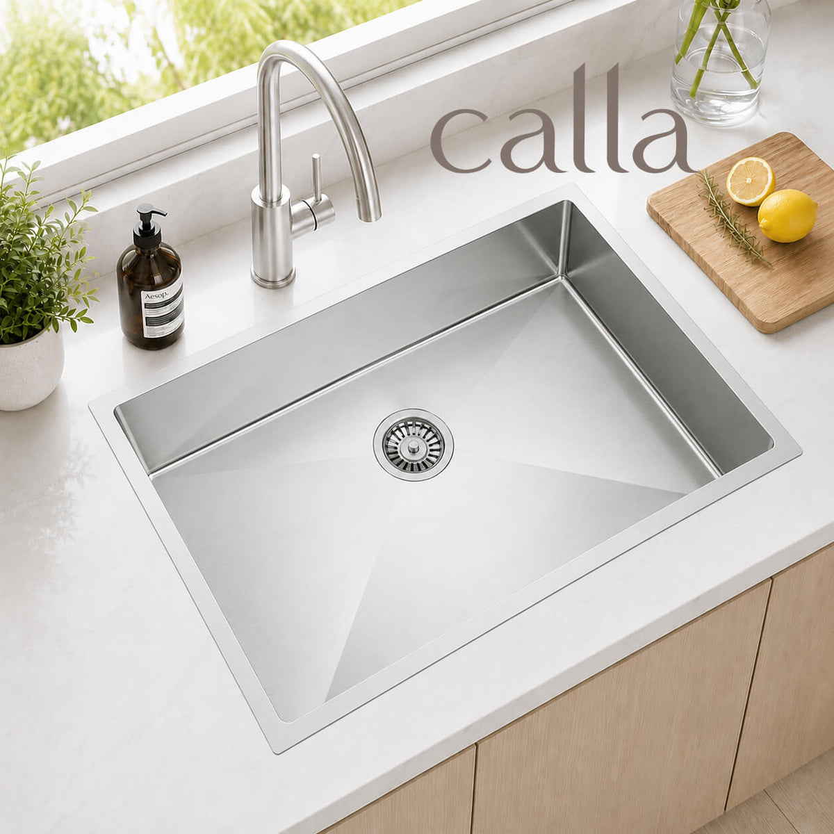 Calla 8145 Extra Large Single Bowl Stainless Steel Sink