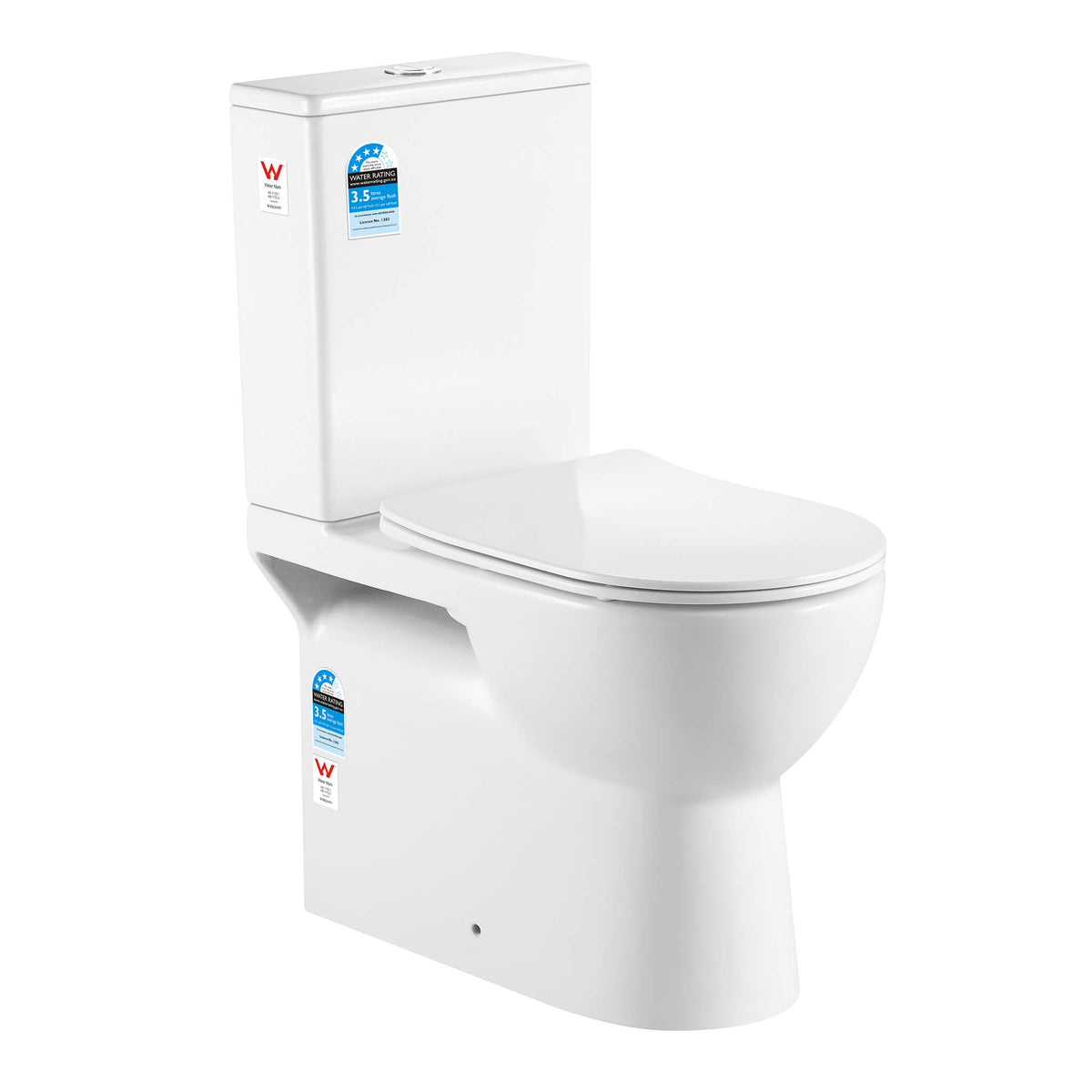 Calla 650 Back to Wall Rimless Toilet Suite – Gloss White
