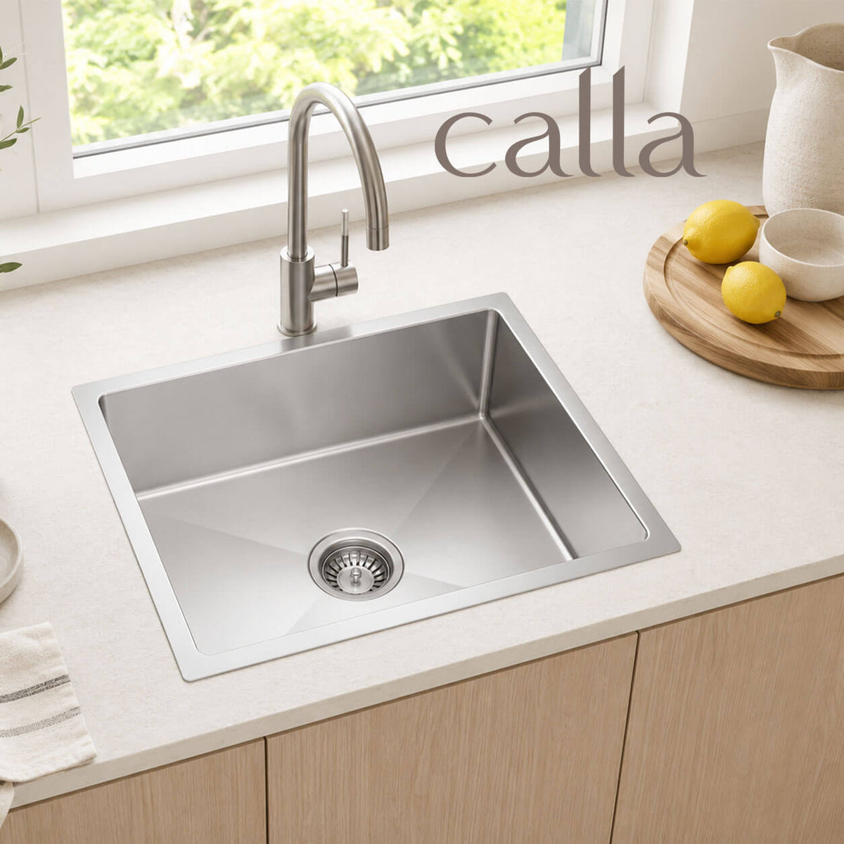 Calla 5545 Classic Single Bowl Stainless Steel Sink