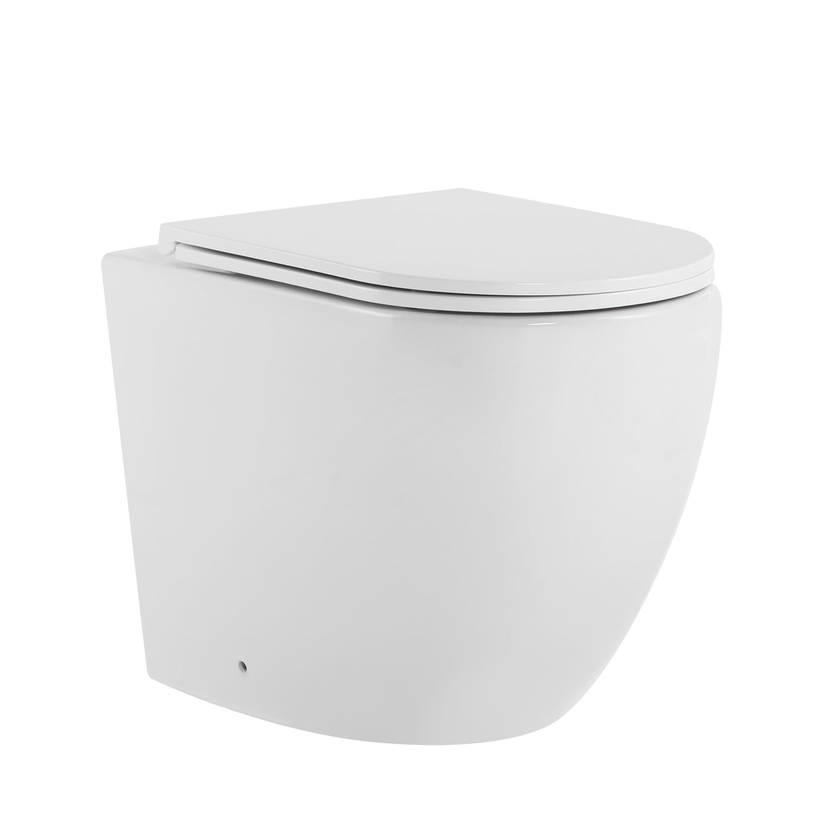 Lumi 560 In-Wall Rimless Tornado Toilet with Round Buttons