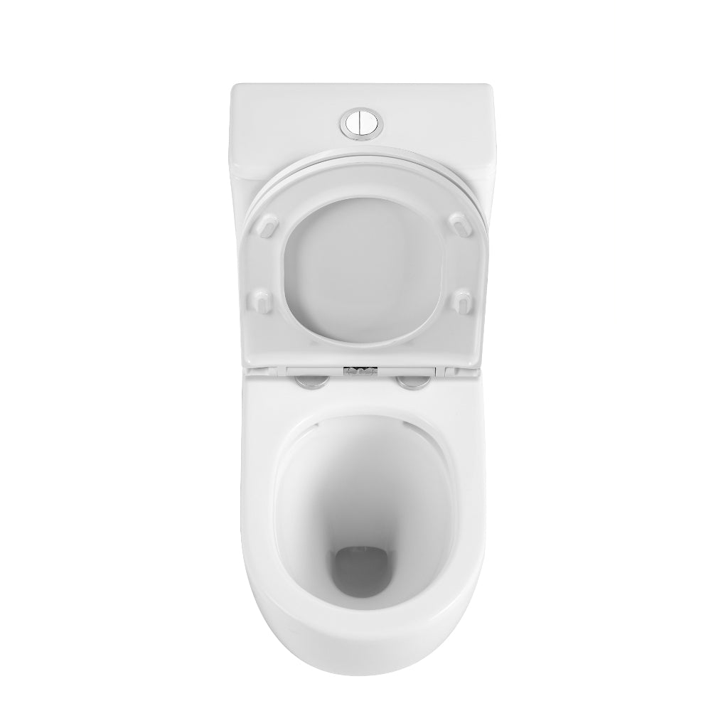 Buller 615 Rimless Toilet Suite - Compact Back to Wall Gloss White