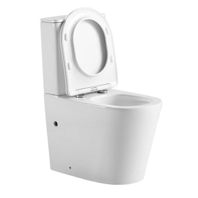 Canterbury 660 Back to Wall Rimless Tornado Toilet Suite – Gloss White