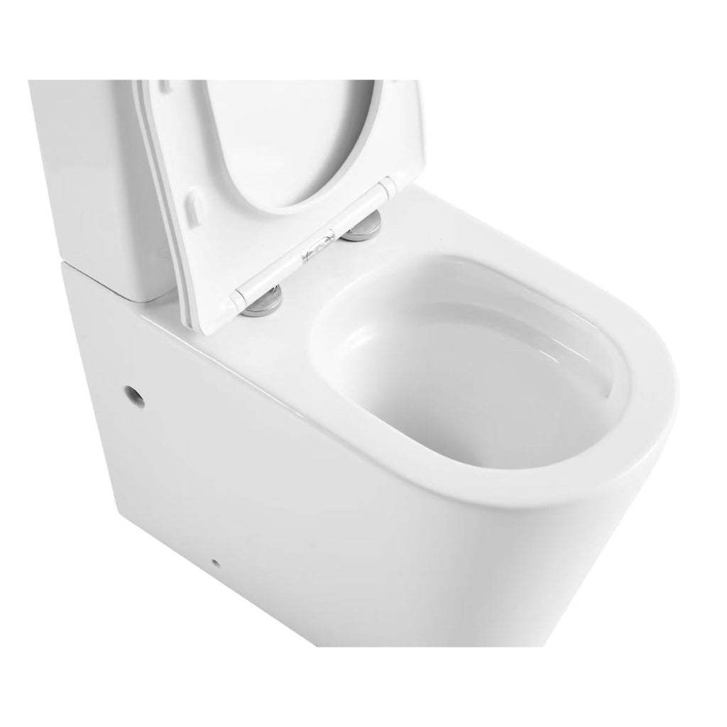 Canterbury 660 Back to Wall Rimless Tornado Toilet Suite – Gloss White