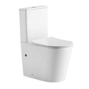 Canterbury 660 Back to Wall Rimless Tornado Toilet Suite – Gloss White