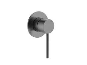 Calla Gun Metal Round Square Basin Wall with Plate Mixer Bundle