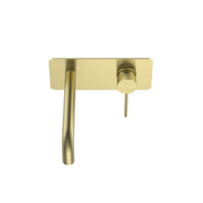 Calla Round Wall Basin/Bath Wall Mixer with Wall Plate