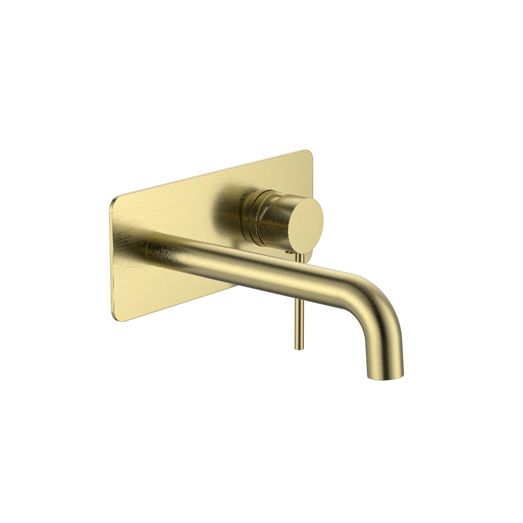 Calla Round Wall Basin/Bath Wall Mixer with Wall Plate
