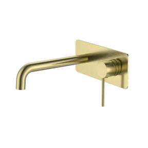 Calla Round Wall Basin/Bath Wall Mixer with Wall Plate