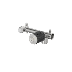 Calla Rounded Square Basin/Bath Wall Mixer with Wall Plate