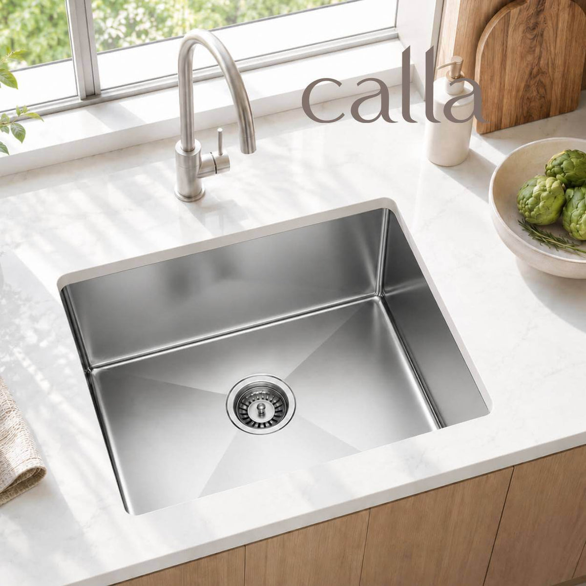 Calla 5545 Compact Single Bowl Stainless Steel Sink