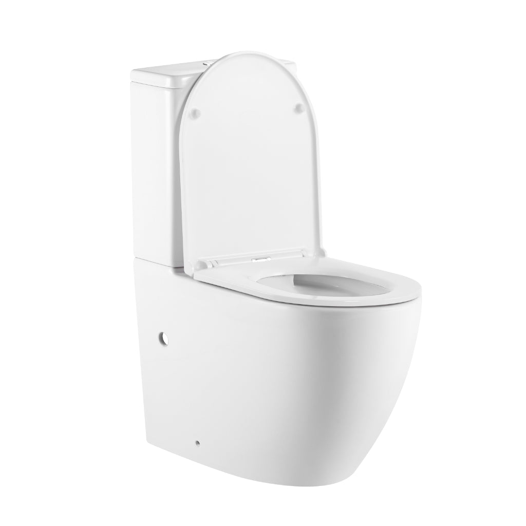 Buller 615 Rimless Toilet Suite - Compact Back to Wall Gloss White