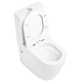 Lumi 665 Back to Wall Rimless Tornado Toilet Suite