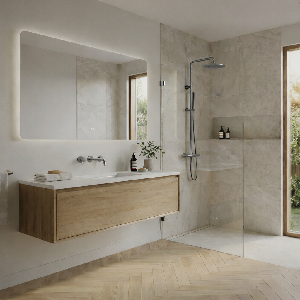 700-1200x2000mm Single Panel Shower Screen 10mm Glass with 2 set of Clips