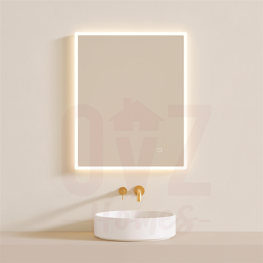 450/500/600/750/900/1200/1500mm Rectangle Frontlit LED Mirror Touch Sensor Switch