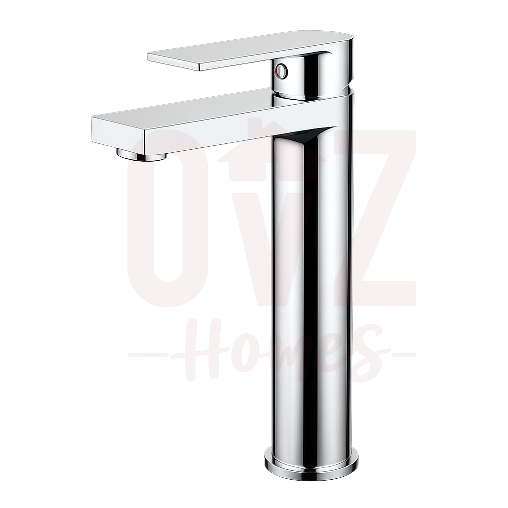 Square Brass Tall Basin Mixer Bathroom Vanity Tap Available in Various Colors Lead-free copper