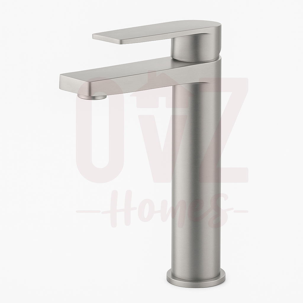 Square Brass Tall Basin Mixer Bathroom Vanity Tap Available in Various Colors Lead-free copper