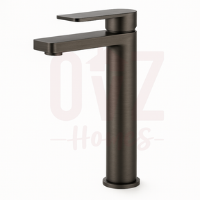 Square Brass Tall Basin Mixer Bathroom Vanity Tap Available in Various Colors Lead-free copper