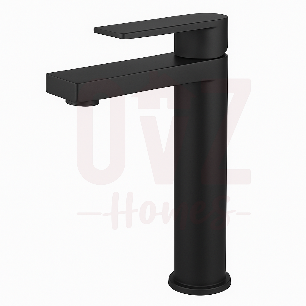 Square Brass Tall Basin Mixer Bathroom Vanity Tap Available in Various Colors Lead-free copper