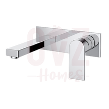 Wall Basin Bath Mixer Set Square Plates In Various Colour Lead-free copper