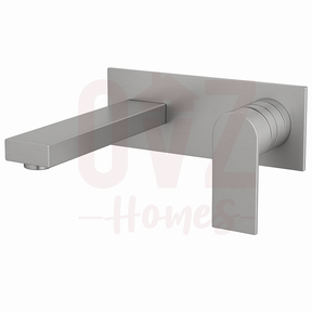 Wall Basin Bath Mixer Set Square Plates In Various Colour Lead-free copper