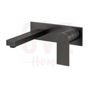 Wall Basin Bath Mixer Set Square Plates In Various Colour Lead-free copper