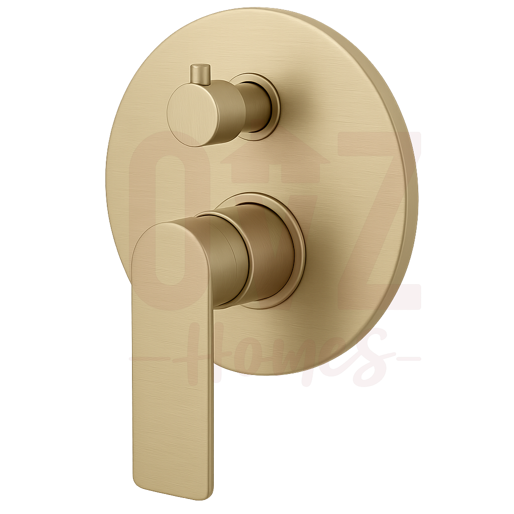 Wall Shower/Bath Diverter Mixer Matt In Various Colour Lead-free copper