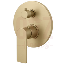 Wall Shower/Bath Diverter Mixer Matt In Various Colour Lead-free copper