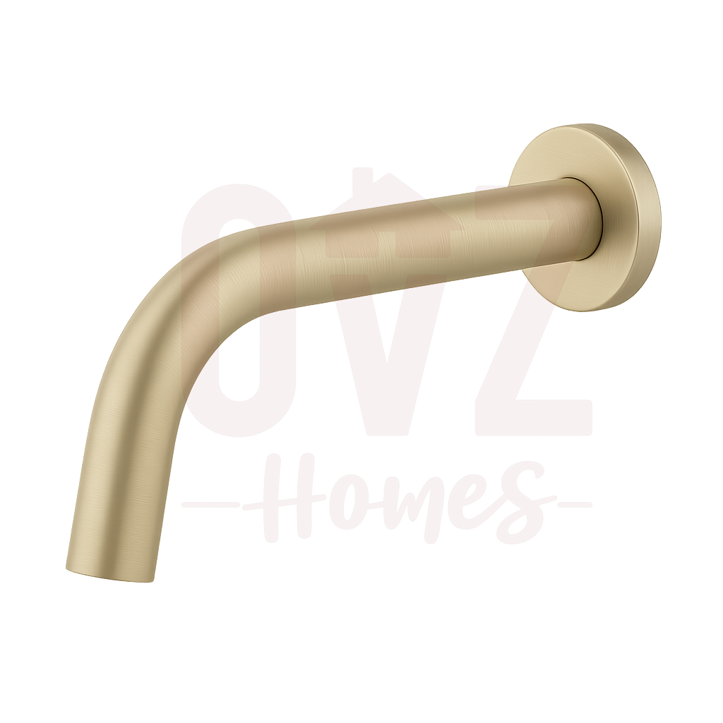 Round Stainless Steel Freestanding Bath Spout Floor Mounted Variant Colour Available Lead-free copper