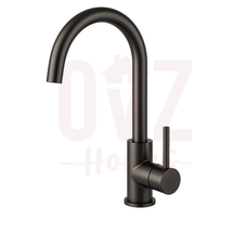 Gooseneck Swivel Sink Mixer Stainless Steel Variant Colour Available Lead-free copper