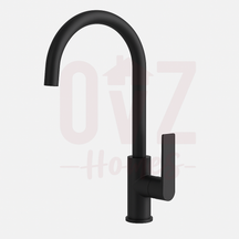Round  360° Swivel Sink Mixer Tap Gooseneck Spout