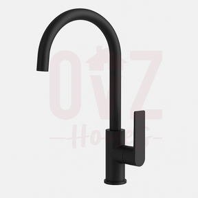 Round  360° Swivel Sink Mixer Tap Gooseneck Spout