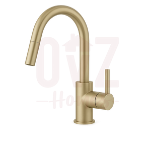 Brass Round Pull Out Sink Mixer Tap with 360° Swivel Variant Colour Available Lead-free copper