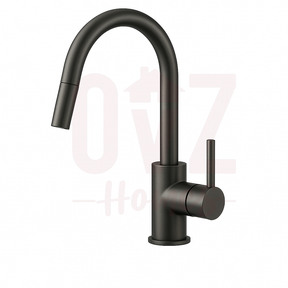 Brass Round Pull Out Sink Mixer Tap with 360° Swivel Variant Colour Available Lead-free copper